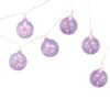 Purple Iridescent Globe Lights, Plastic