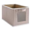 Real Simple Fabric Closet Storage Bin With Handle At Home, Natural