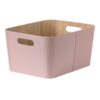 Sage & Wood Storage Bin, 17L, Pink, Polyester