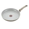 T-Fal Champagne Ceramic Chef Fry Pan, 10", Brown, Aluminum
