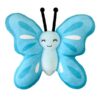 Tiny Dreamers Fairy Garden Blue Butterfly Pillow, 15", Polyester