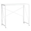 White Folding Desk At Home, Wood/metal