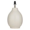 White Ceramic Medium Table Lamp Base, 20"