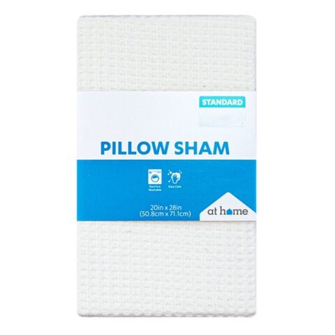 White Waffle Pillowcase, Standard, Polyester
